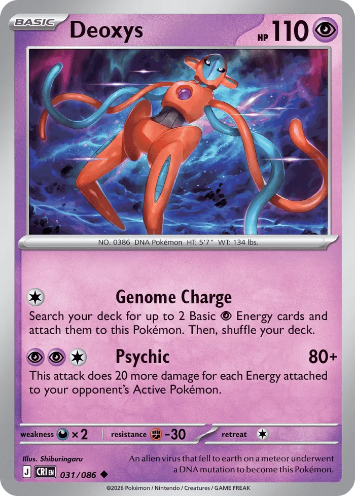 Carte Deoxys — Chaos Rising Additionals