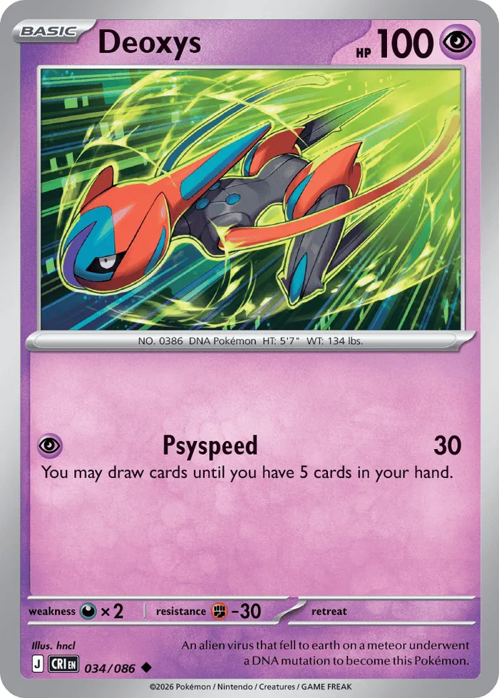 Carte Deoxys — Chaos Rising Additionals