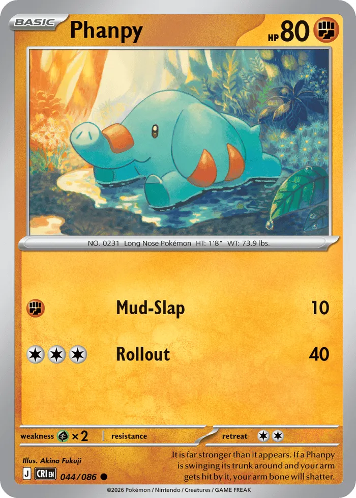 Carte Phanpy — Chaos Rising Additionals