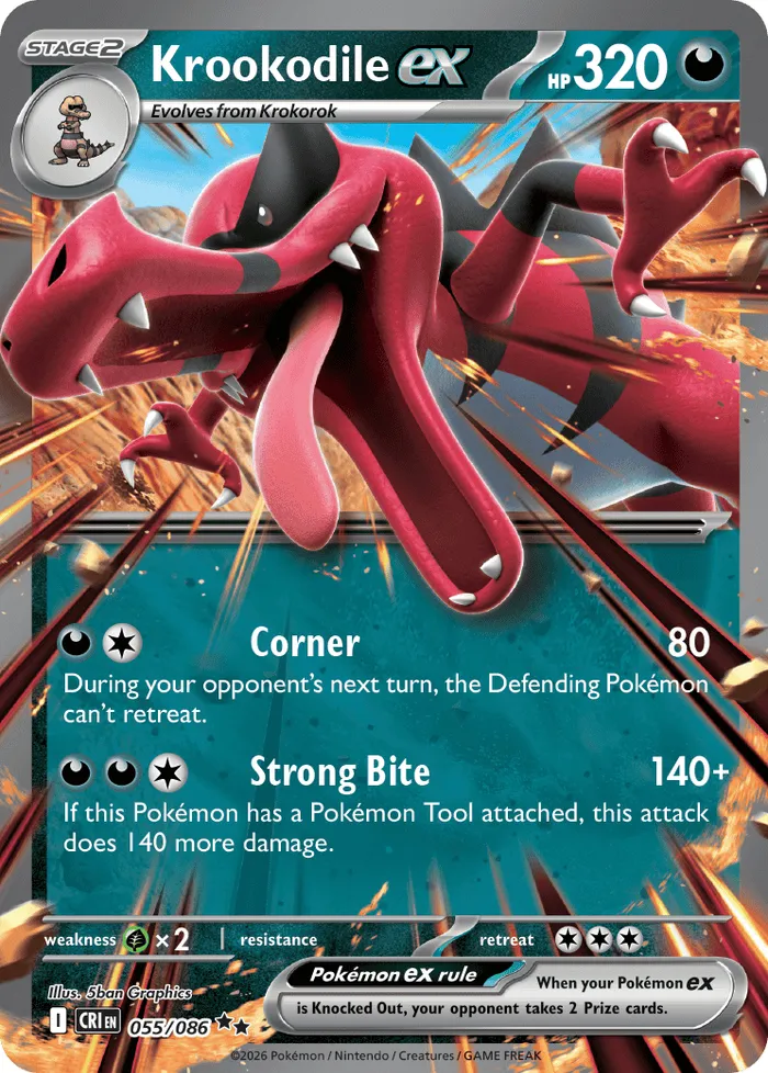Carte Crocorible ex — Chaos Rising