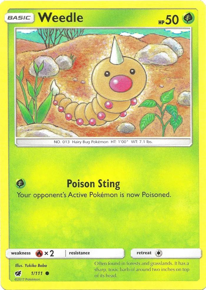 Carte Weedle — Crimson Invasion
