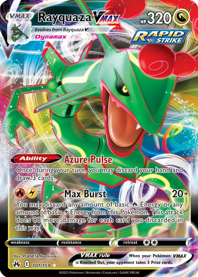 Carte Rayquaza VMAX — Crown Zenith