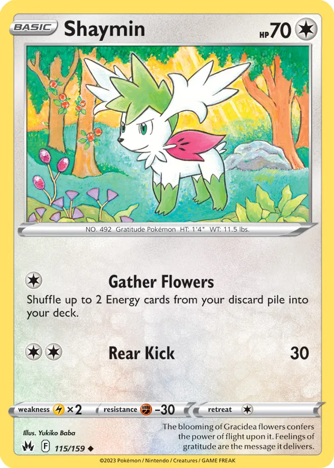 Carte Shaymin — Crown Zenith