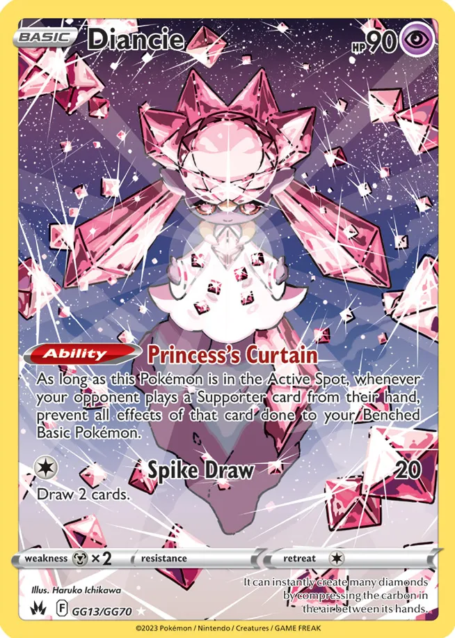 Carte Diancie — Crown Zenith