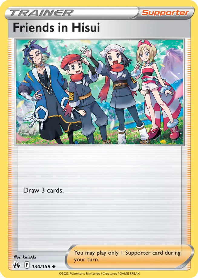 Carte Amis de Hisui — Crown Zenith