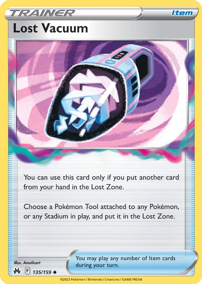 Carte Aspirateur Perdu — Crown Zenith