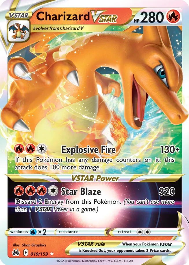Carte Dracaufeu VSTAR — Crown Zenith