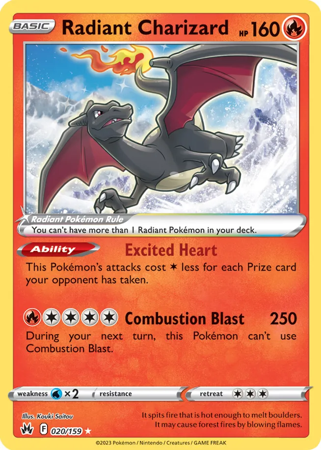 Carte Dracaufeu Radieux — Crown Zenith