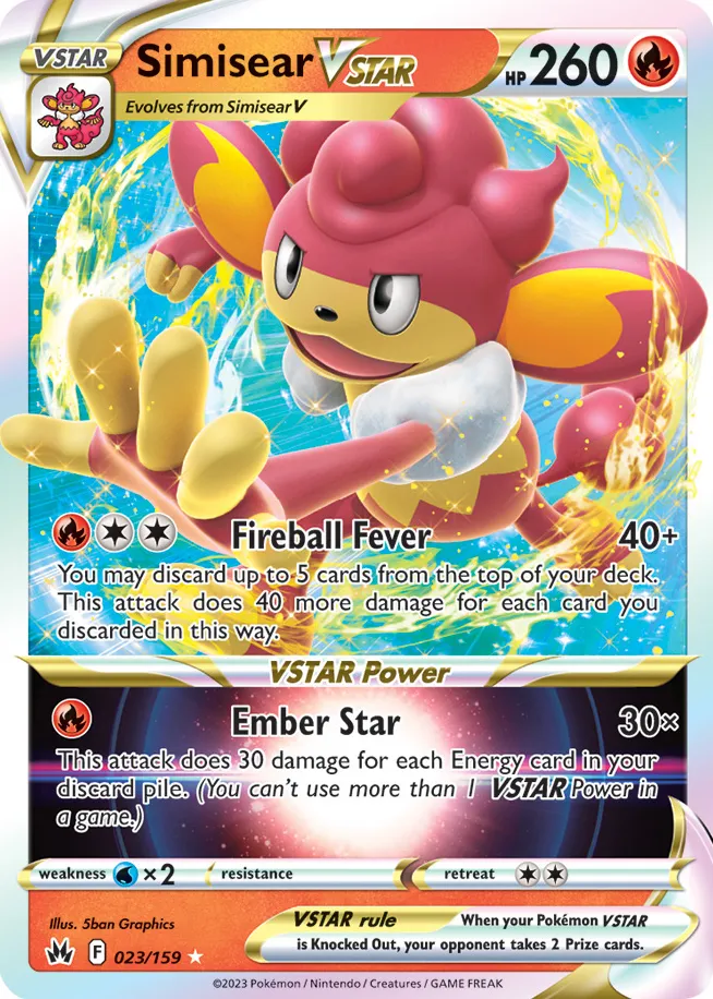 Carte Flamoutan VSTAR — Crown Zenith