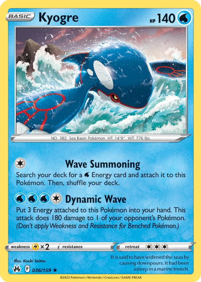 Carte Kyogre — Crown Zenith