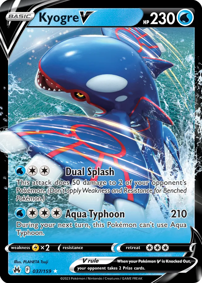 Carte Kyogre V — Crown Zenith