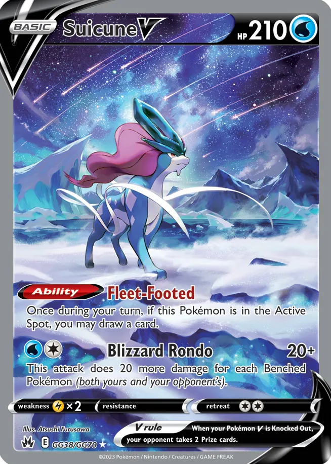 Carte Suicune V — Crown Zenith
