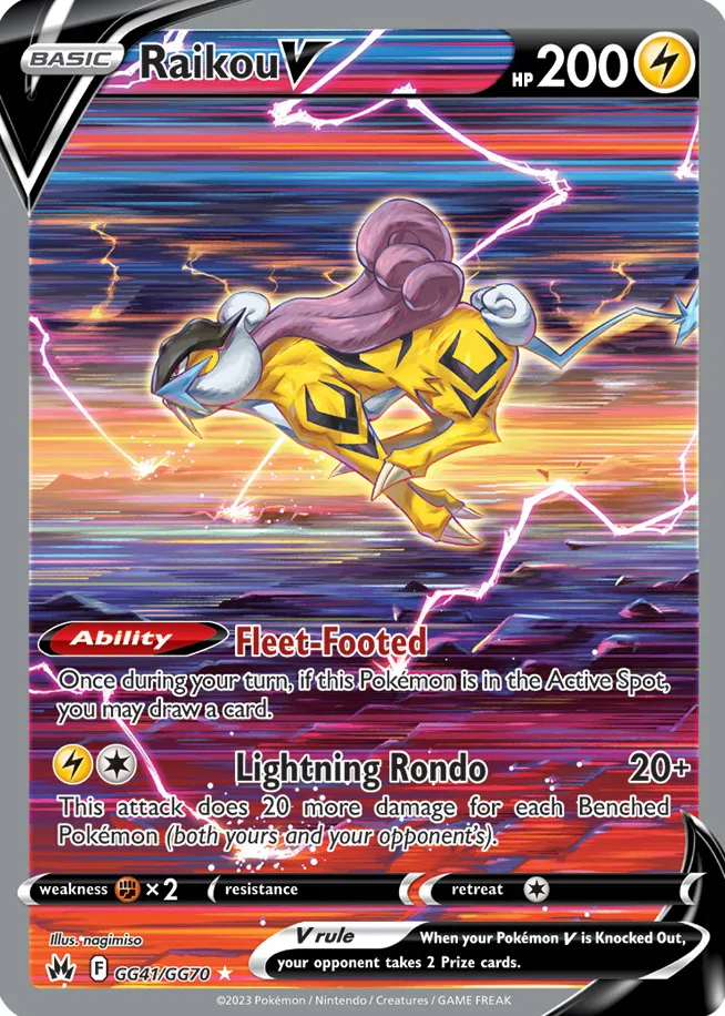 Carte Raikou V — Crown Zenith