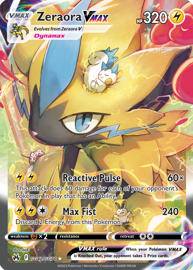 Carte Zeraora VMAX — Crown Zenith
