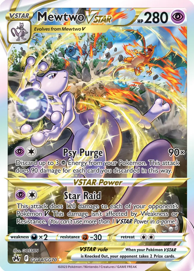 Carte Mewtwo VSTAR — Crown Zenith
