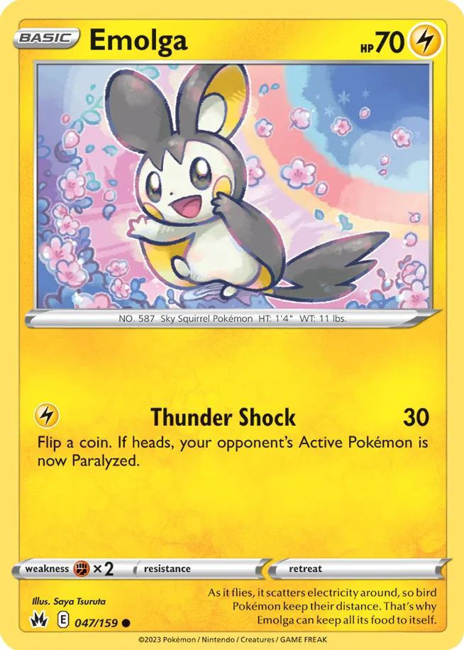 Carte Emolga — Crown Zenith