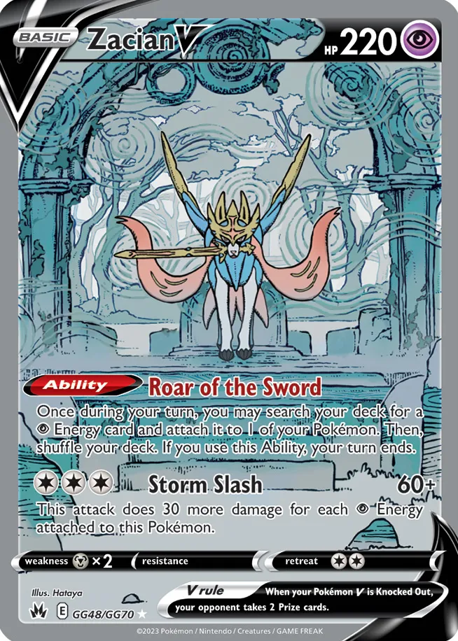 Carte Zacian V — Crown Zenith