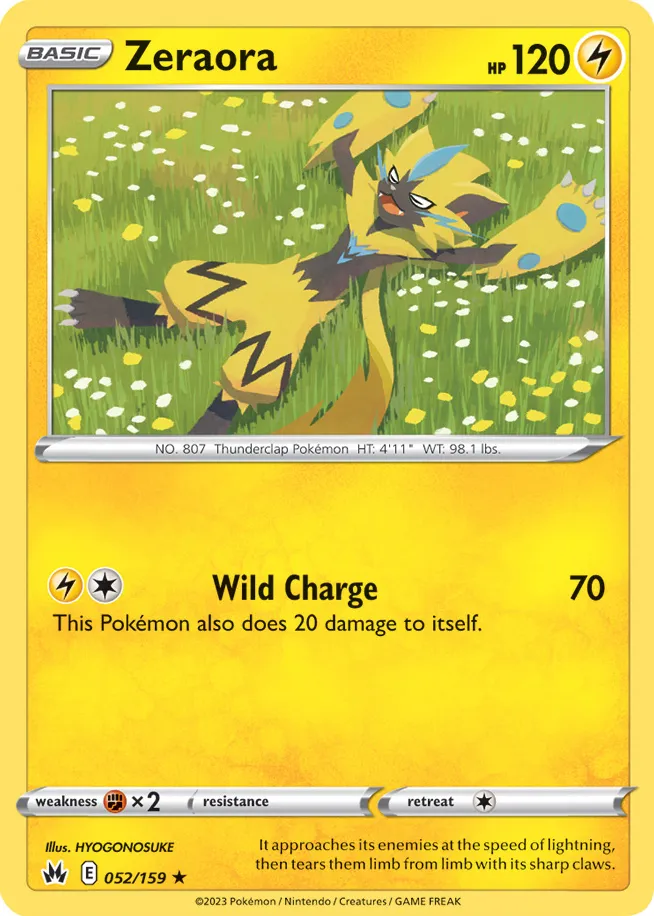 Carte Zeraora — Crown Zenith