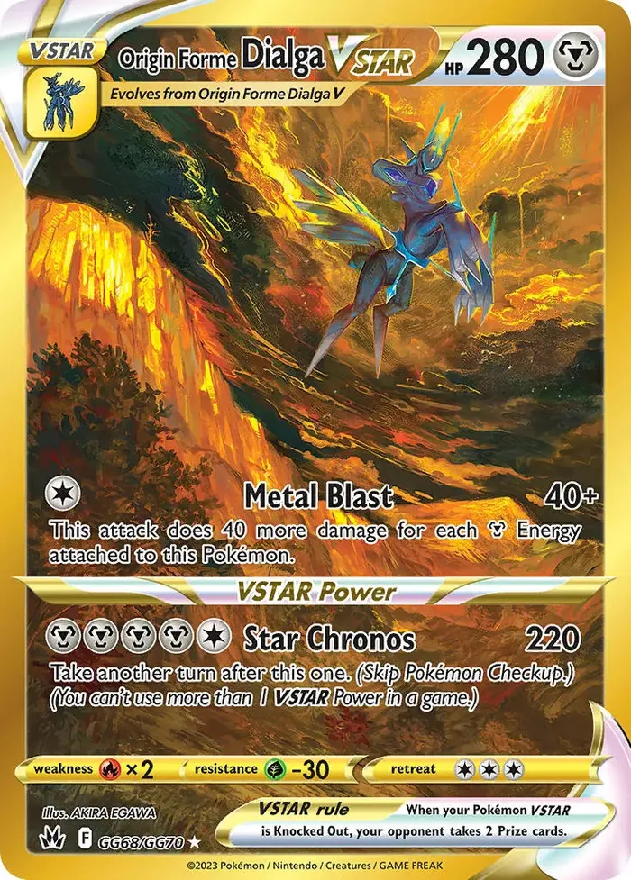 Carte Dialga Originel VSTAR — Crown Zenith