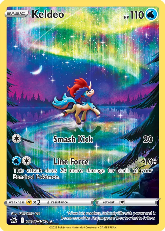 Carte Keldeo — Crown Zenith