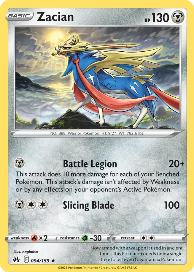 Carte Zacian — Crown Zenith