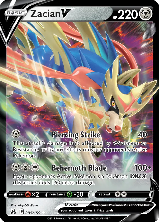 Carte Zacian V — Crown Zenith