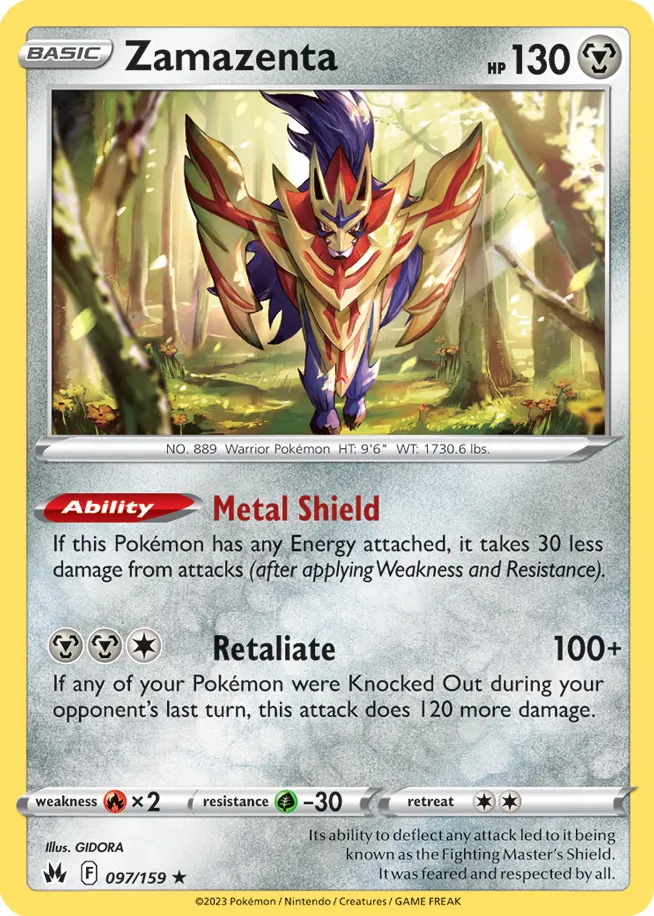 Carte Zamazenta — Crown Zenith