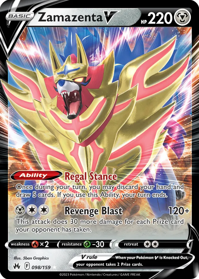 Carte Zamazenta V — Crown Zenith