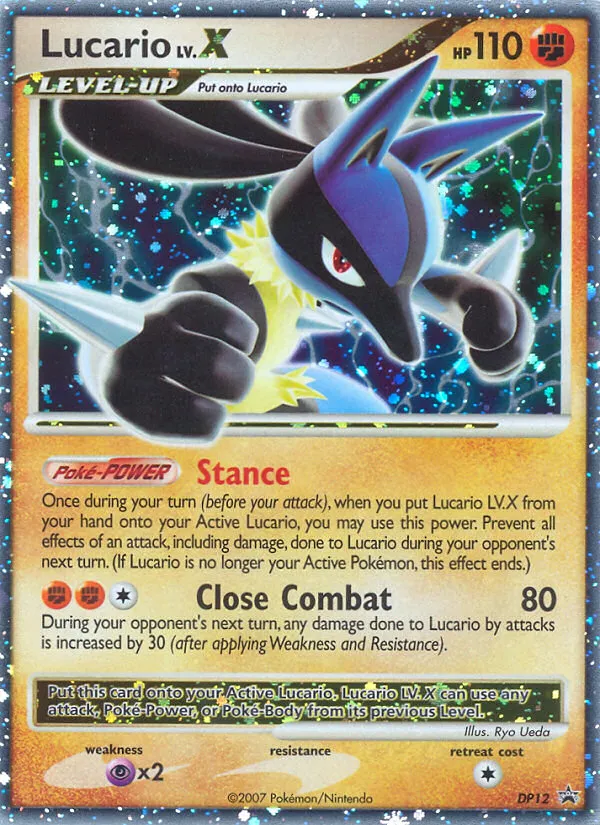 Carte Lucario LV.X — DP Black Star Promos