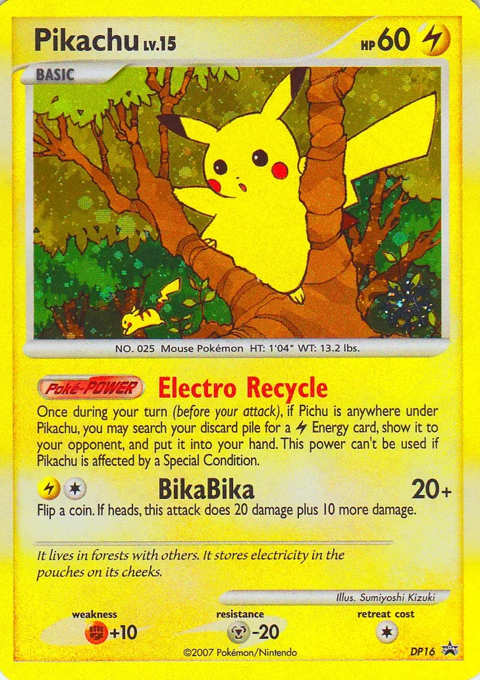 Carte Pikachu — DP Black Star Promos