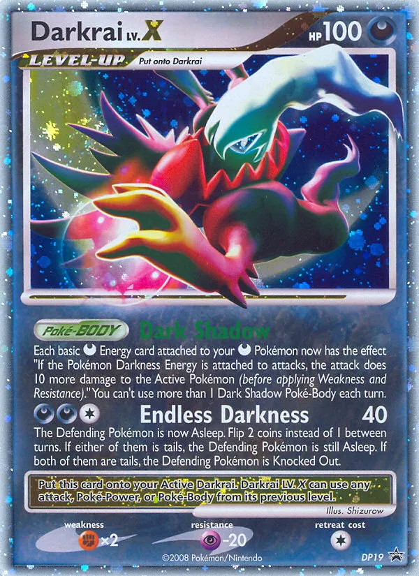 Carte Darkrai LV.X — DP Black Star Promos