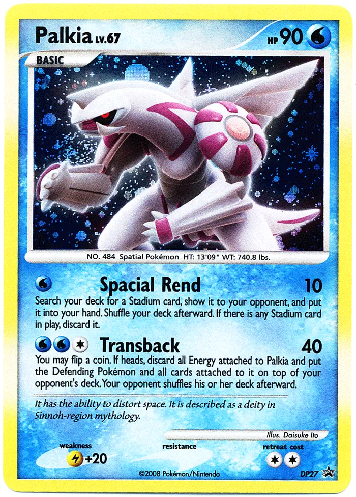 Carte Palkia — DP Black Star Promos