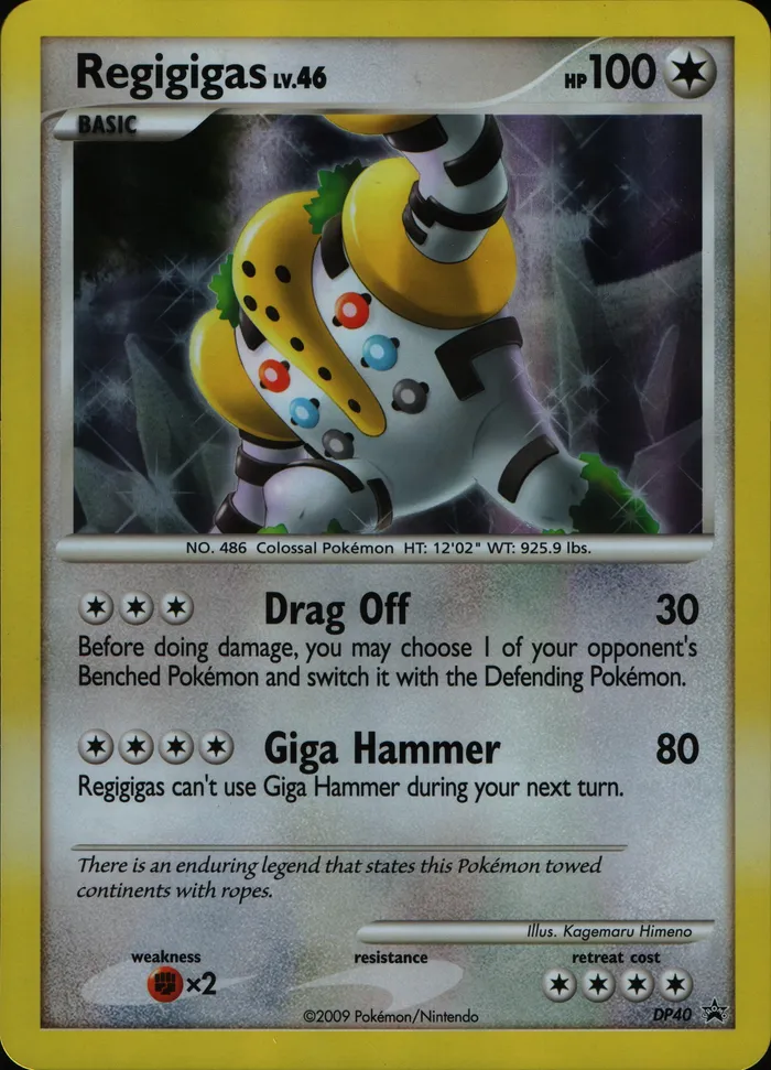 Carte Regigigas — DP Black Star Promos