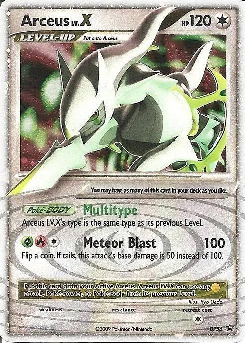 Carte Arceus LV.X — DP Black Star Promos