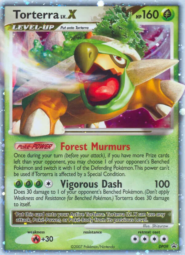 Carte Torterra LV.X — DP Black Star Promos