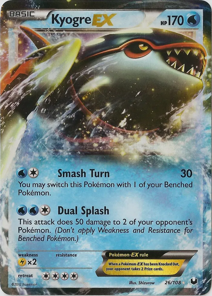 Carte Kyogre EX — Dark Explorers