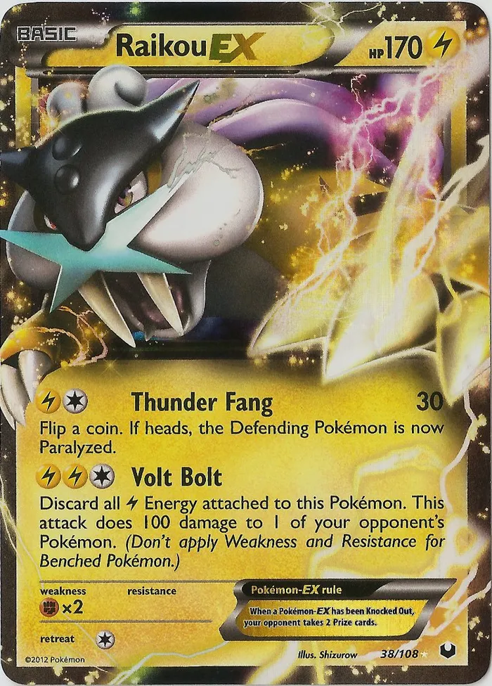 Carte Raikou EX — Dark Explorers
