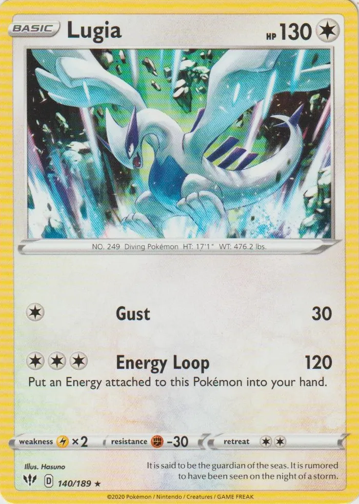 Carte Lugia — Darkness Ablaze