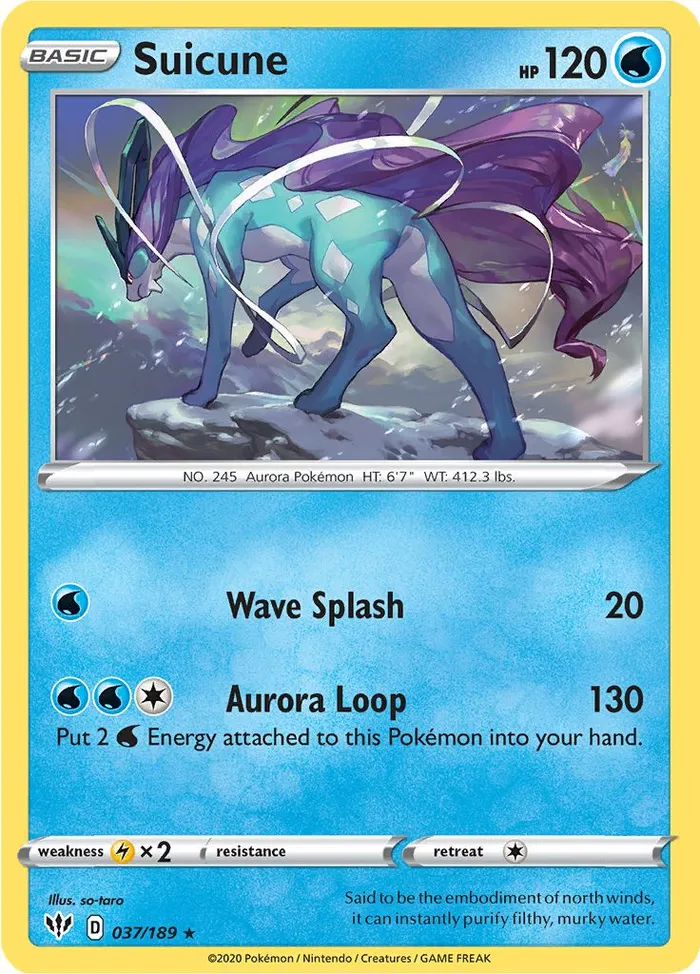 Carte Suicune — Darkness Ablaze