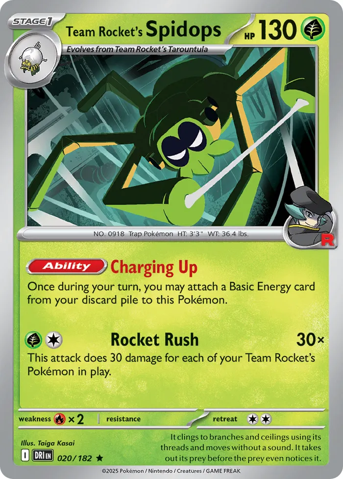 Carte Filentrappe de la Team Rocket — Destined Rivals