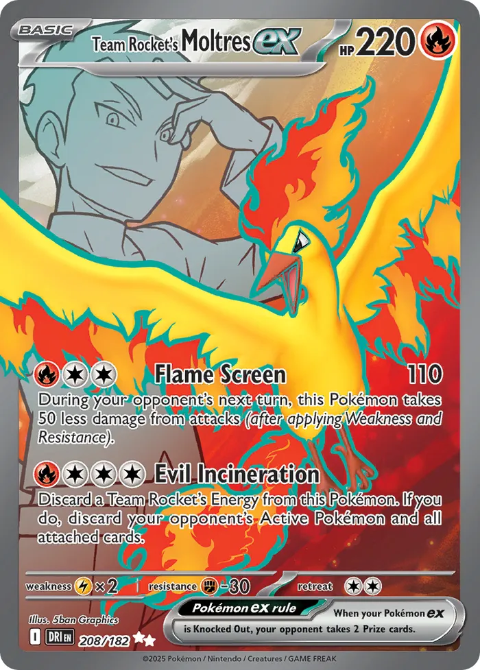 Carte Sulfura ex de la Team Rocket — Destined Rivals