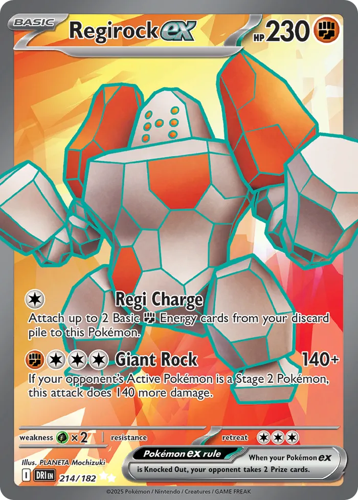 Carte Regirock ex — Destined Rivals