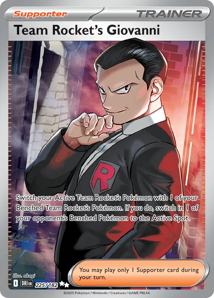 Carte Giovanni de la Team Rocket — Destined Rivals
