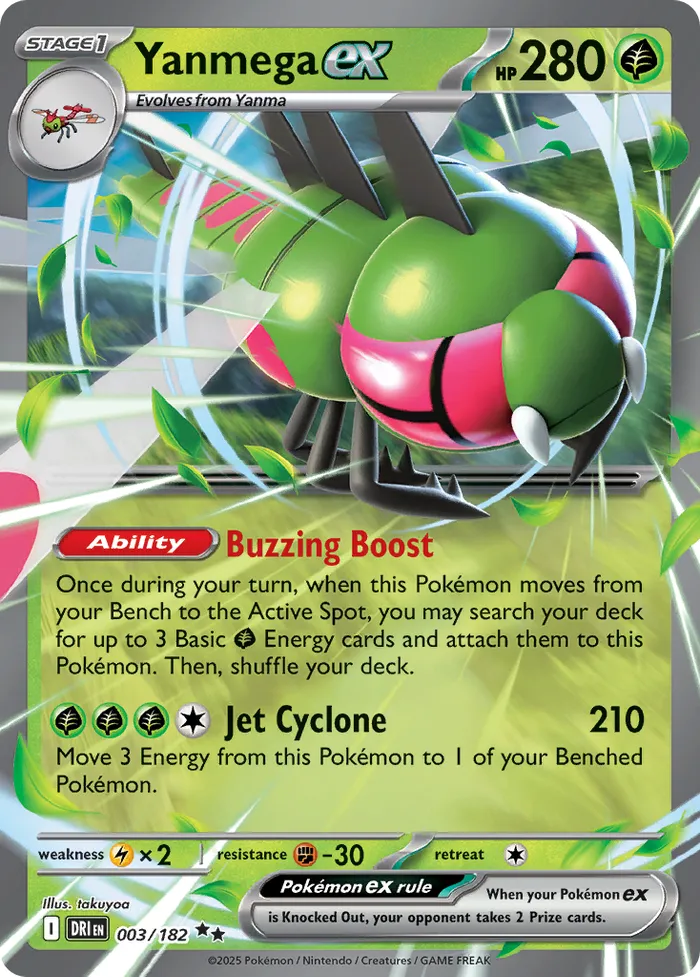 Carte Yanmega ex — Destined Rivals