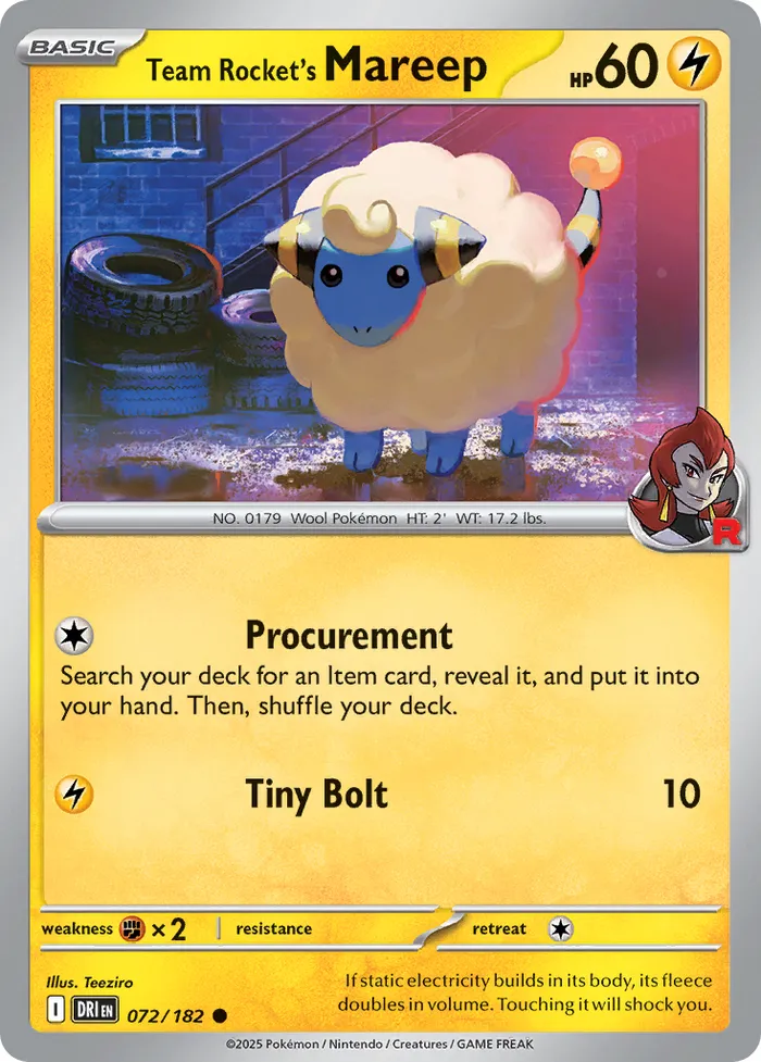 Carte Wattouat de la Team Rocket — Destined Rivals