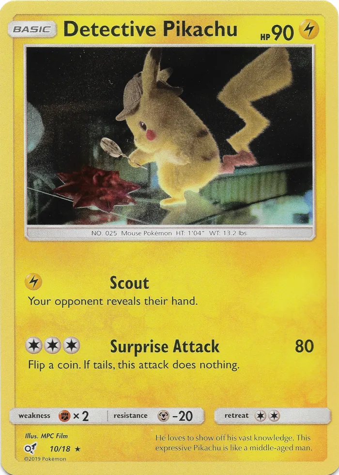 Carte Detective Pikachu — Detective Pikachu