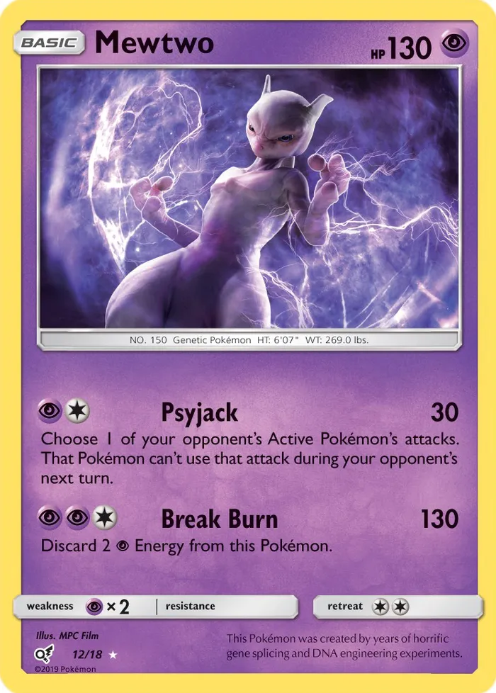Carte Mewtwo — Detective Pikachu