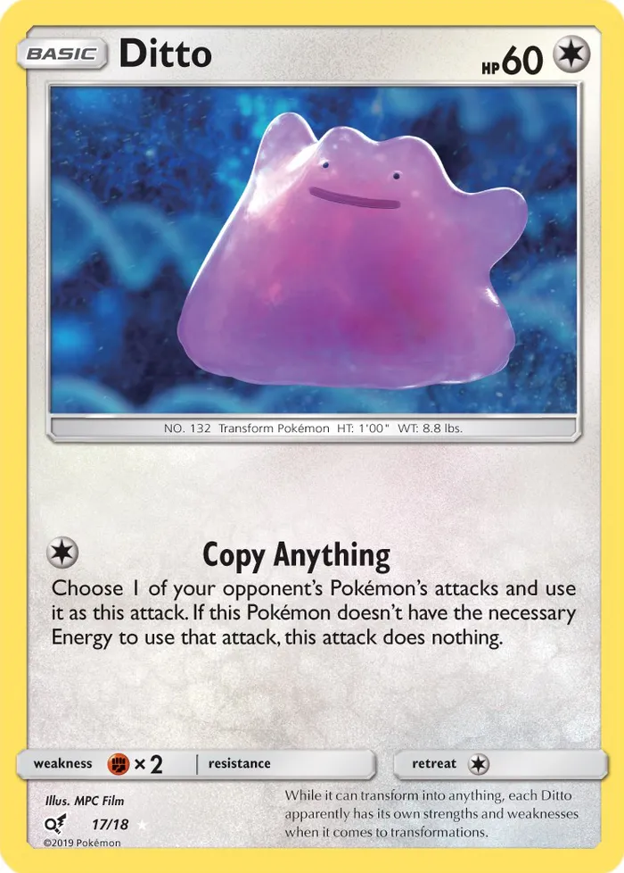 Carte Ditto — Detective Pikachu