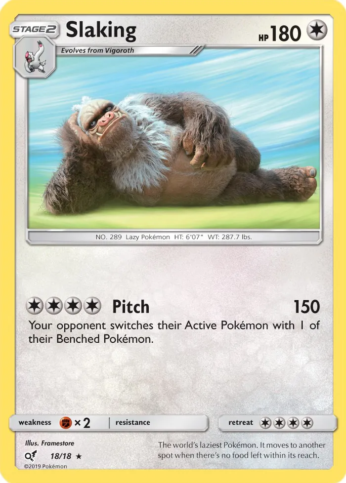Carte Slaking — Detective Pikachu