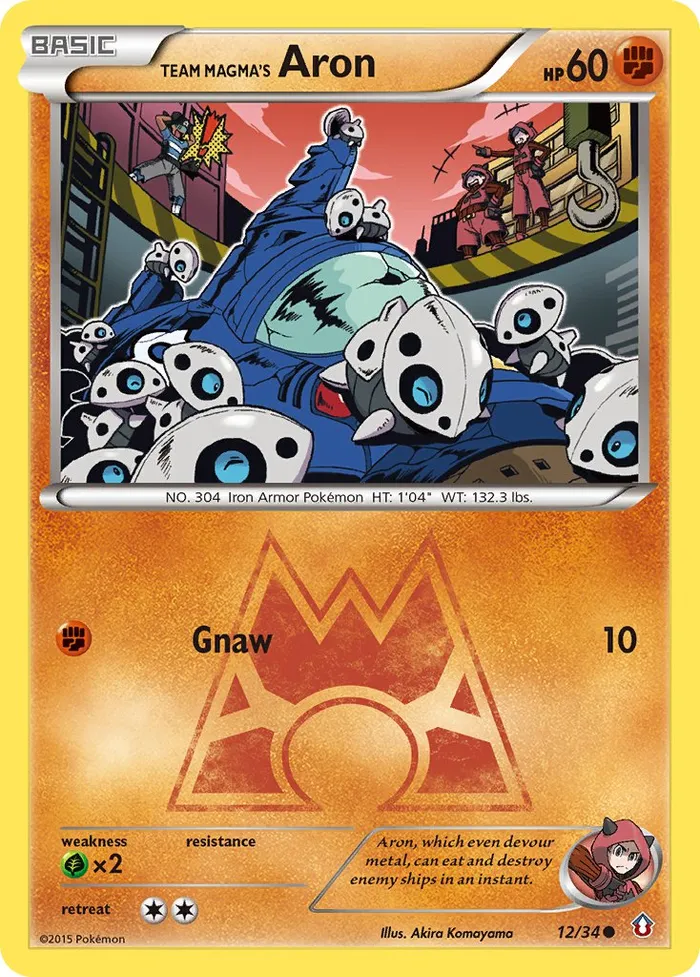 Carte Team Magma's Aron — Double Crisis